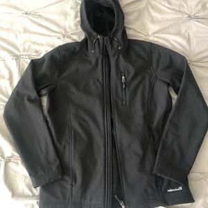Avalanche Black Fleeced Lined Soft Shell Hooded Jacket-Like New!